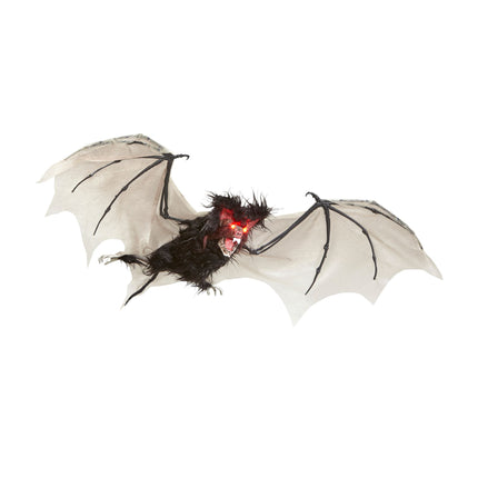 Pipistrello finto di Halloween con luce 89 cm
