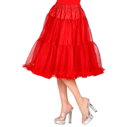 Gonna rossa in tulle 65 cm