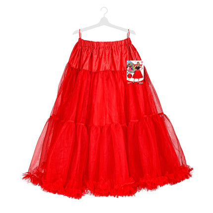 Gonna rossa in tulle 65 cm