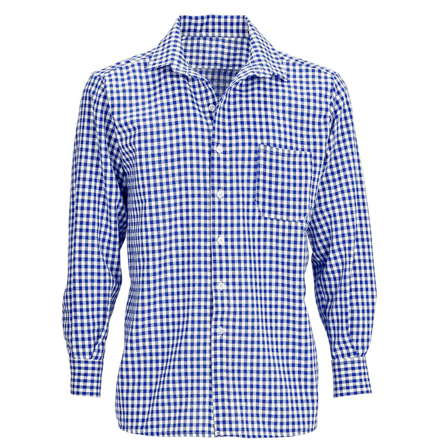 Camicia Oktoberfest Uomo Blu Bianco