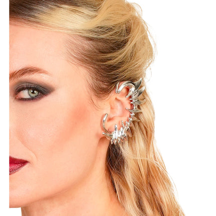 Orecchino a cuffia con finto piercing per Halloween