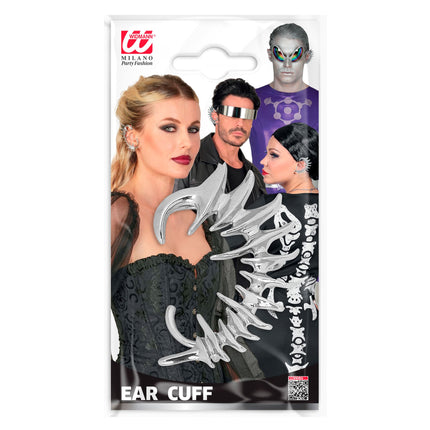 Orecchino a cuffia con finto piercing per Halloween