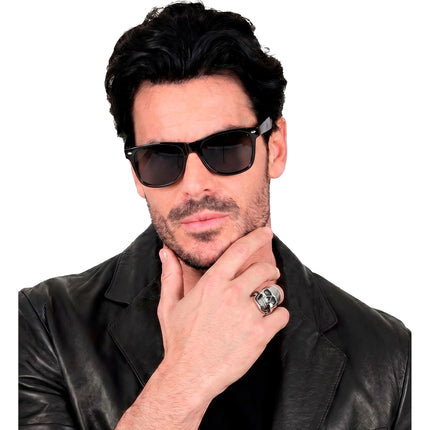 Anello di Halloween con teschio lucido