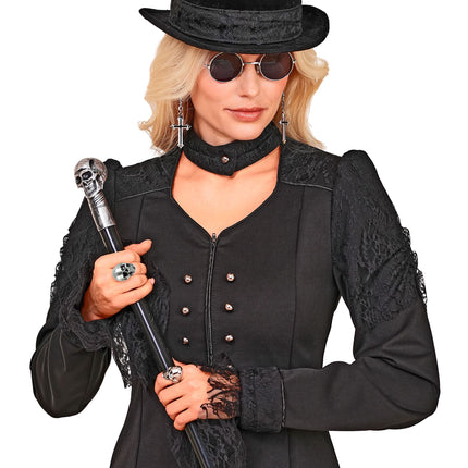Anello di Halloween con teschio lucido