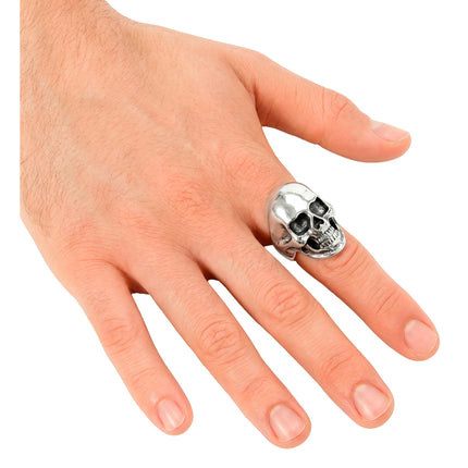 Anello di Halloween con teschio lucido
