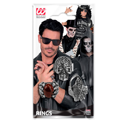 Set di anelli di Halloween, 3 pezzi