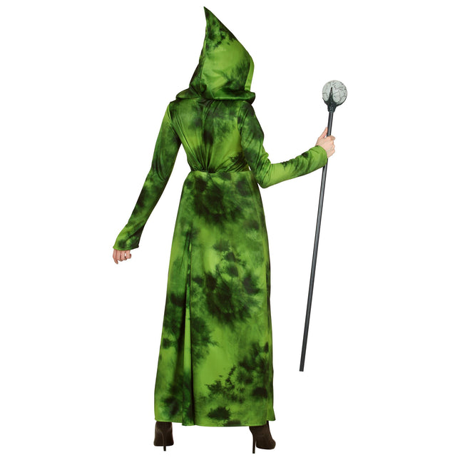 Vestito di Halloween da strega della foresta verde