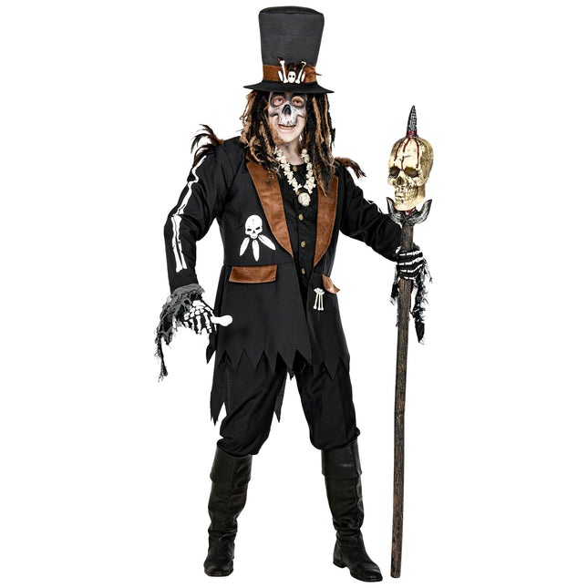 Costume Halloween Voodoo da uomo 3 pezzi
