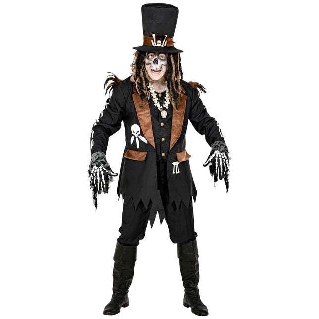 Costume Halloween Voodoo da uomo 3 pezzi