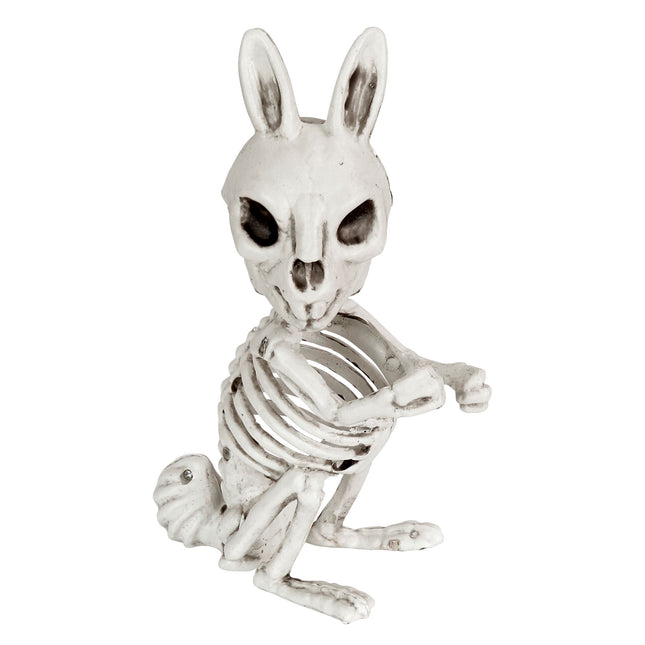 Coniglio scheletrico di Halloween 16 cm