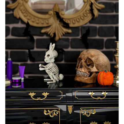Coniglio scheletrico di Halloween 16 cm