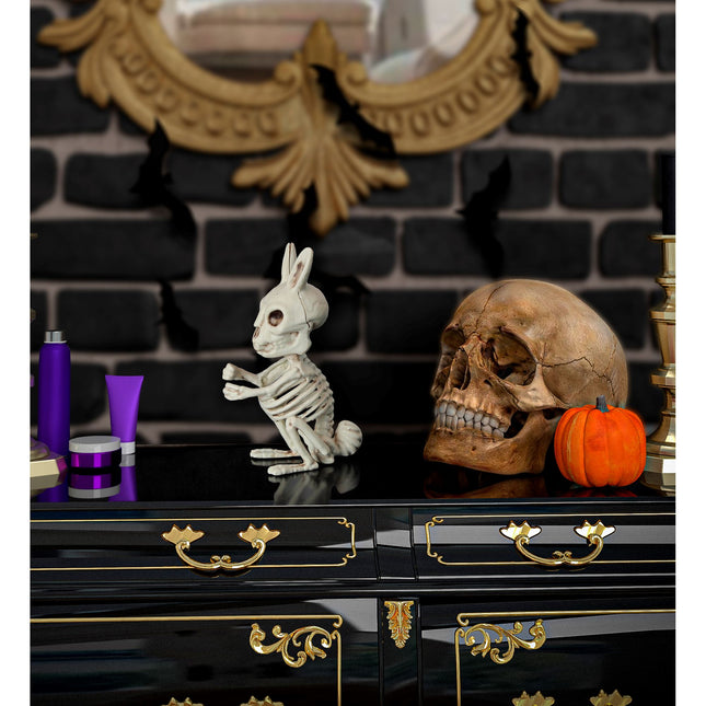 Coniglio scheletrico di Halloween 16 cm