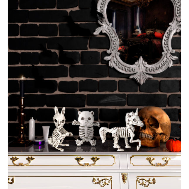 Coniglio scheletrico di Halloween 16 cm