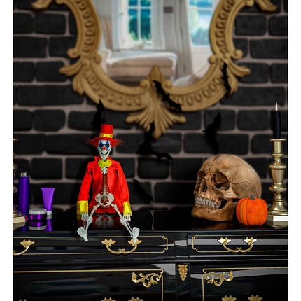 Scheletro Clown di Halloween 40 cm