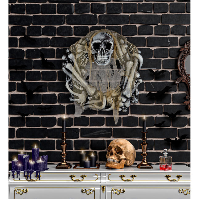 Ghirlanda di ossa di Halloween 50 cm