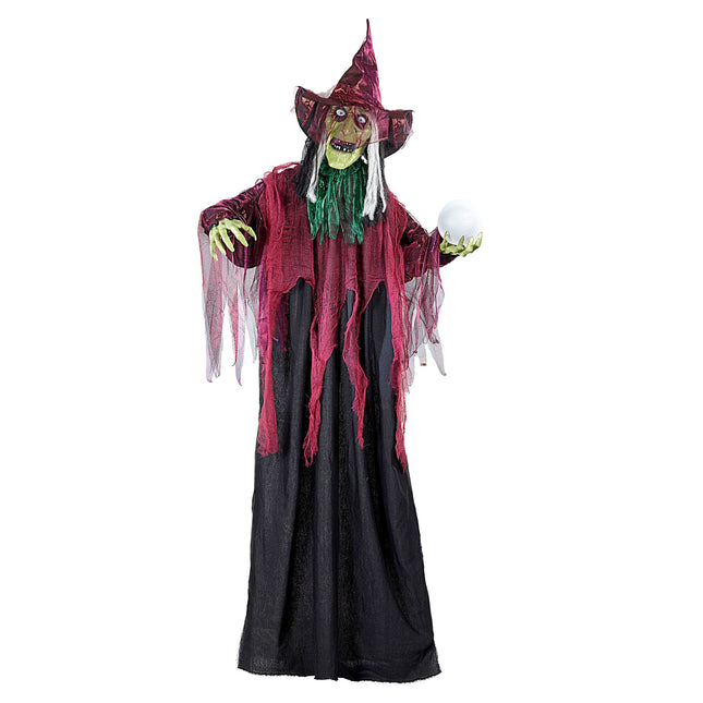 Bambola strega di Halloween con luce 1,7 m