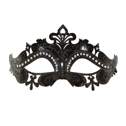 Maschera occhi nera Venezia nera