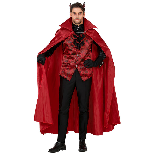 Costume Halloween Diavolo Nero Rosso Uomo