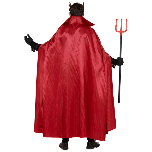 Costume Halloween Diavolo Nero Rosso Uomo