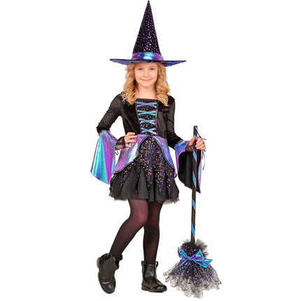 Cappello da strega di Halloween per bambini con stelle e luna