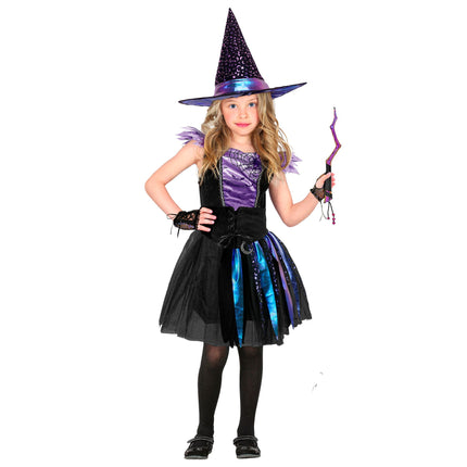 Cappello da strega di Halloween per bambini con stelle e luna