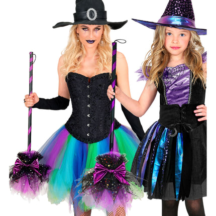 Scopa da strega di Halloween 85 cm