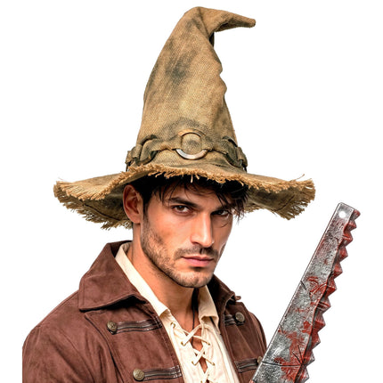 Cappello da strega di Halloween marrone