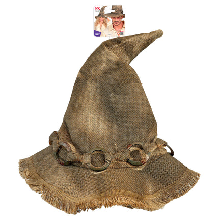 Cappello da strega di Halloween marrone