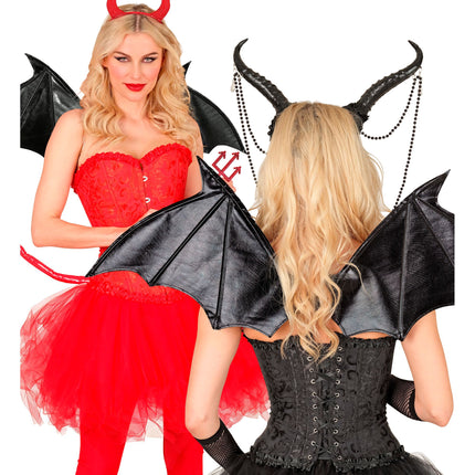 Ali da pipistrello per Halloween, 84 cm