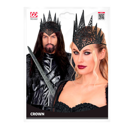 Corona di Halloween nera