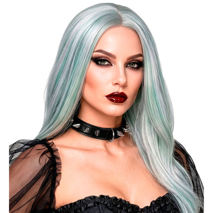 Girocollo di Halloween nero con borchie