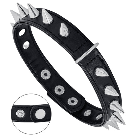 Girocollo di Halloween nero con borchie
