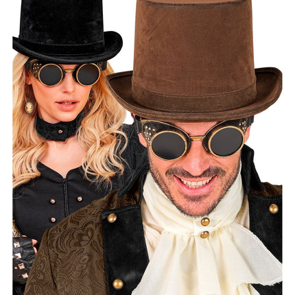 Occhiali di Halloween in stile steampunk