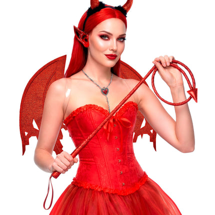 Frusta di Halloween "Diavolo" 1,8 m