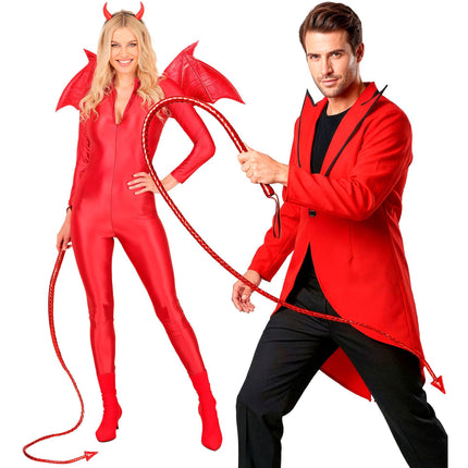 Frusta di Halloween "Diavolo" 1,8 m