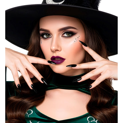 Adesivi per unghie di Halloween neri, 10 pezzi