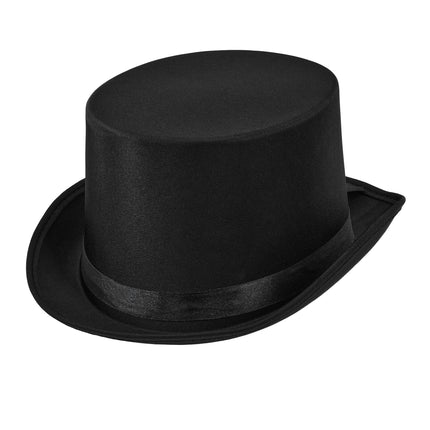 Cappello a cilindro nero per Halloween, 60 cm