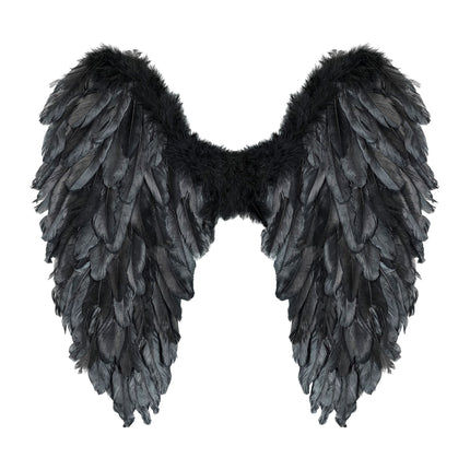 Ali nere pieghevoli 50 cm
