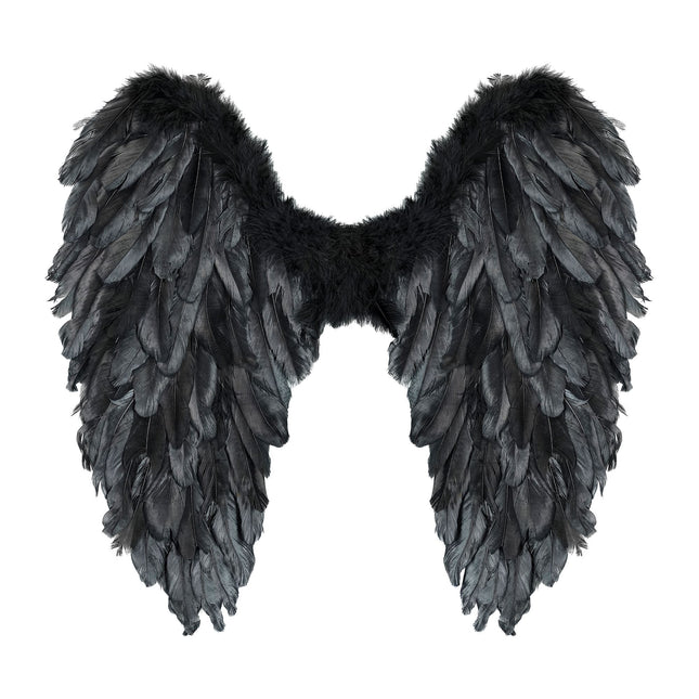 Ali nere pieghevoli 50 cm