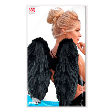 Ali nere pieghevoli 50 cm