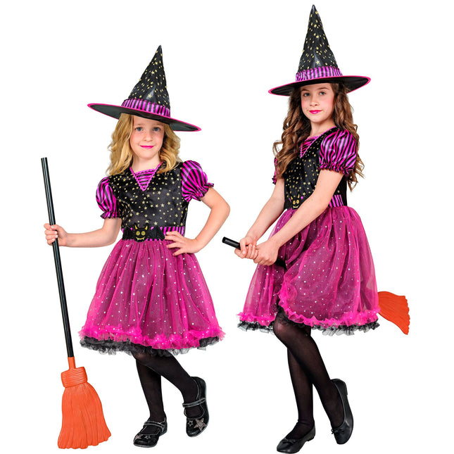 Costume di Halloween da strega per bambino 2 pezzi