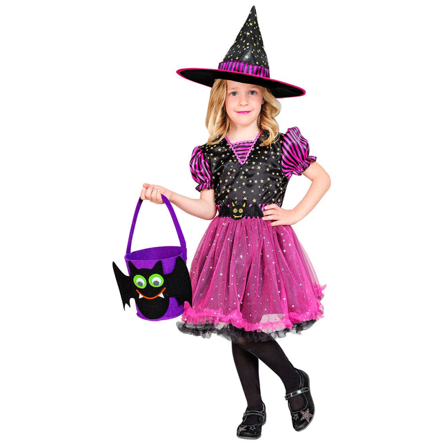 Costume di Halloween da strega per bambino 2 pezzi