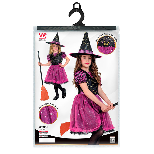 Costume di Halloween da strega per bambino 2 pezzi