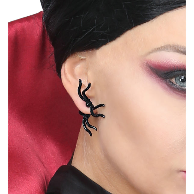 Orecchini di Halloween Ragni neri