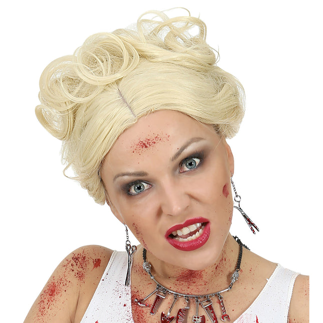 Orecchini Halloween Forbici con Sangue