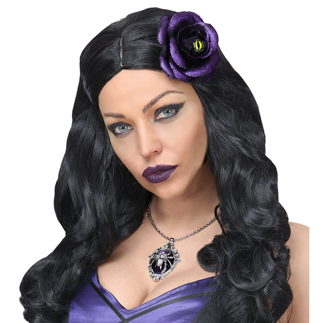 Collana di Halloween con ragno e pietra