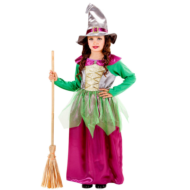 Costume di Halloween Viola Verde Bambino
