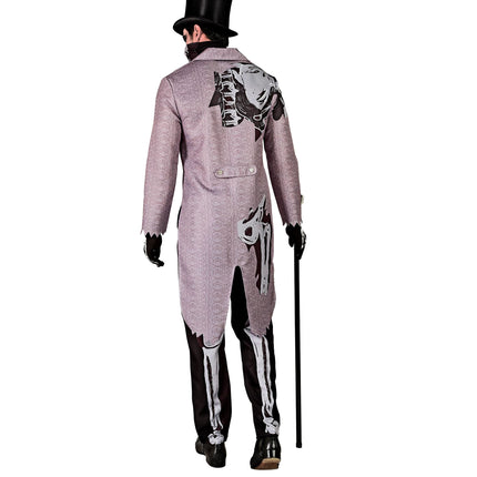 Costume Halloween Uomo Scheletro Sposo