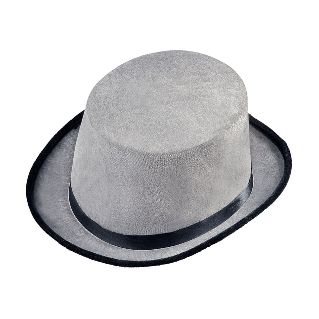 Cappello grigio alto