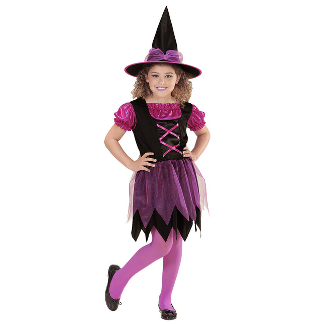Costume Halloween Strega Rosa Ragazza